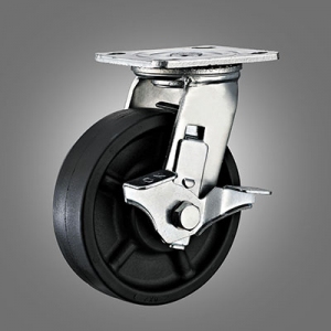 Heavy Duty Caster Series -  220℃ High Temperature Top Plate Caster - Side Lock