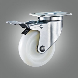 Medium Duty Caster Series - PA Top Plate Caster - Total Lock