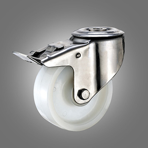 Stainless Steel Caster Series - European Industrial PA Hollow Rivet Caster - Total Lock